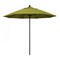 California Umbrella 9' Black Aluminum Market Patio Umbrella, Pacifica Ginkgo 194061335819 - alternate 1